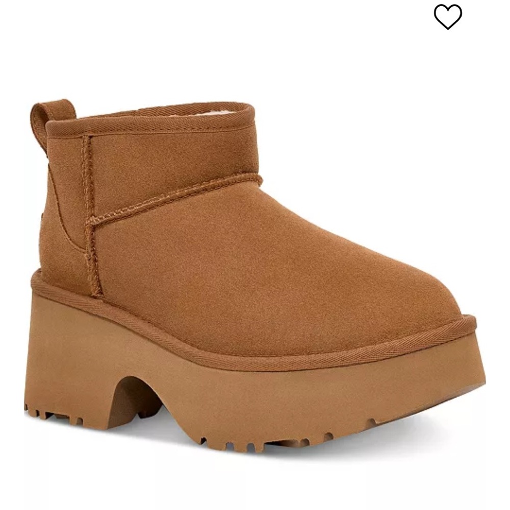 Women's Tan Platform Ankle Boots